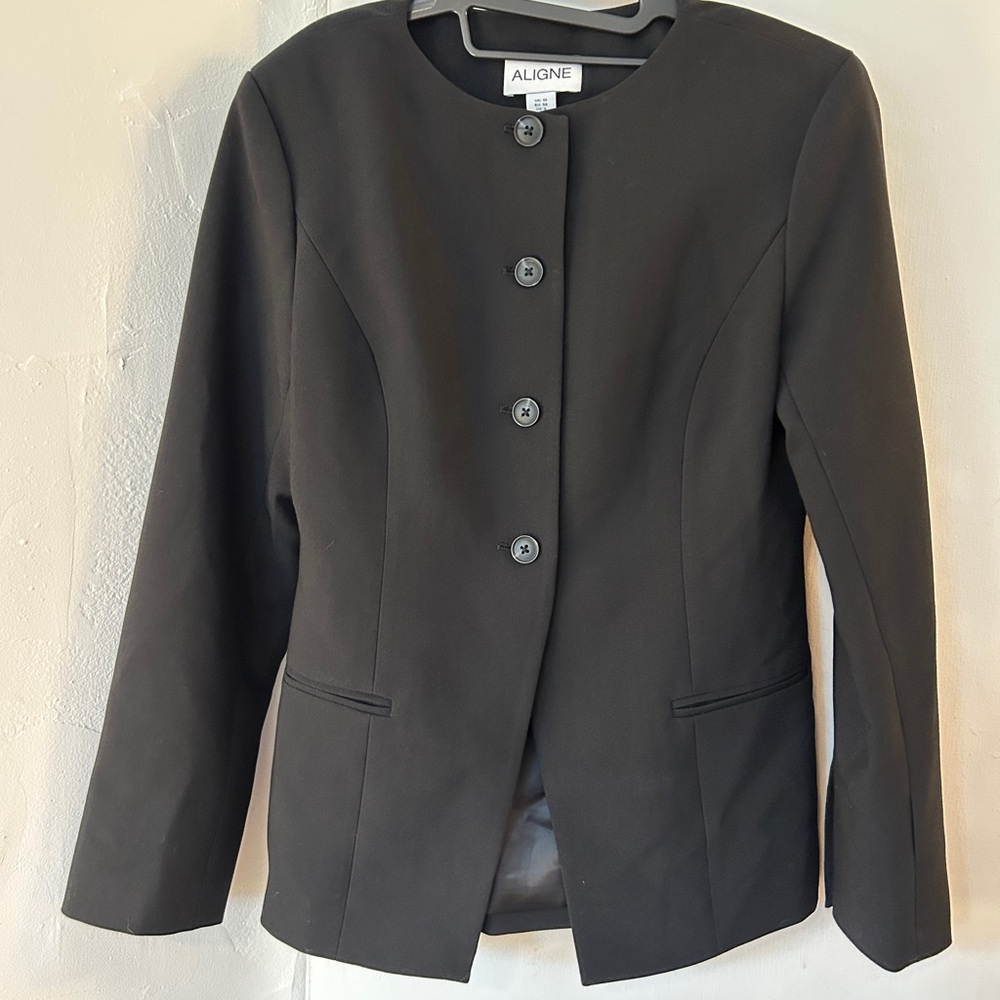 ALIGNE Daphne Waisted Blazer Black